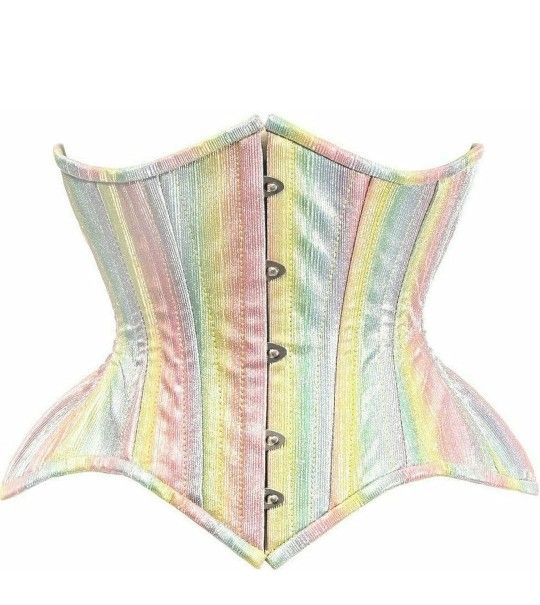 XL Corset Rainbow Glitter