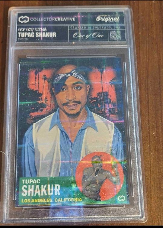 Tupac Shakur Collectors Creative Hypnotic 1 Of 1 Art Card