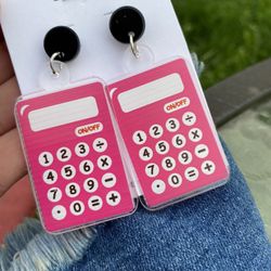 Calculator Fashion Boutique Earrings