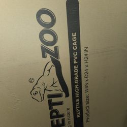 REPTI ZOO 120 Gallon PVC Reptile Tank Terrarium, 48x24x24 Reptile Terrarium