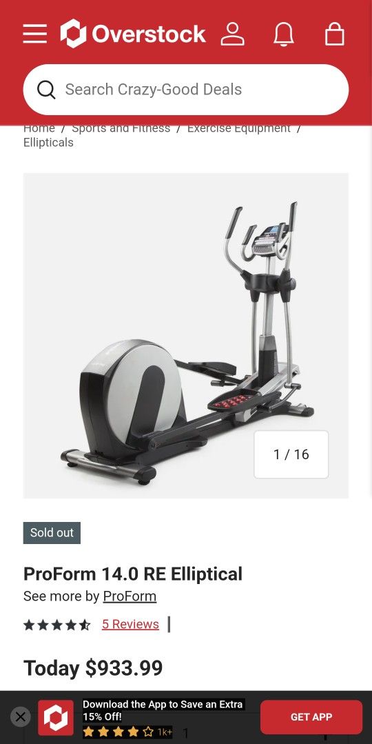 Pro-Form Elliptical 14.0 RE