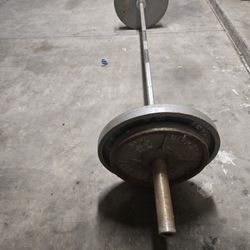 Olympic Weight Bar Plus Weights