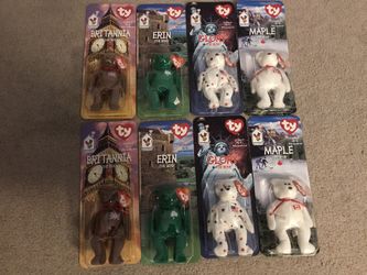 4 Unopened McDonald’s Ty Beanies Intl Bears Set