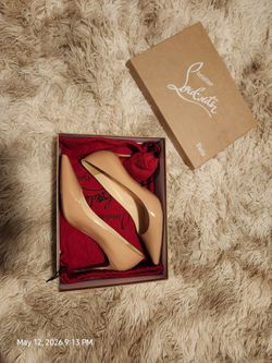 Christian Louboutin Kate Nude Patent Leather