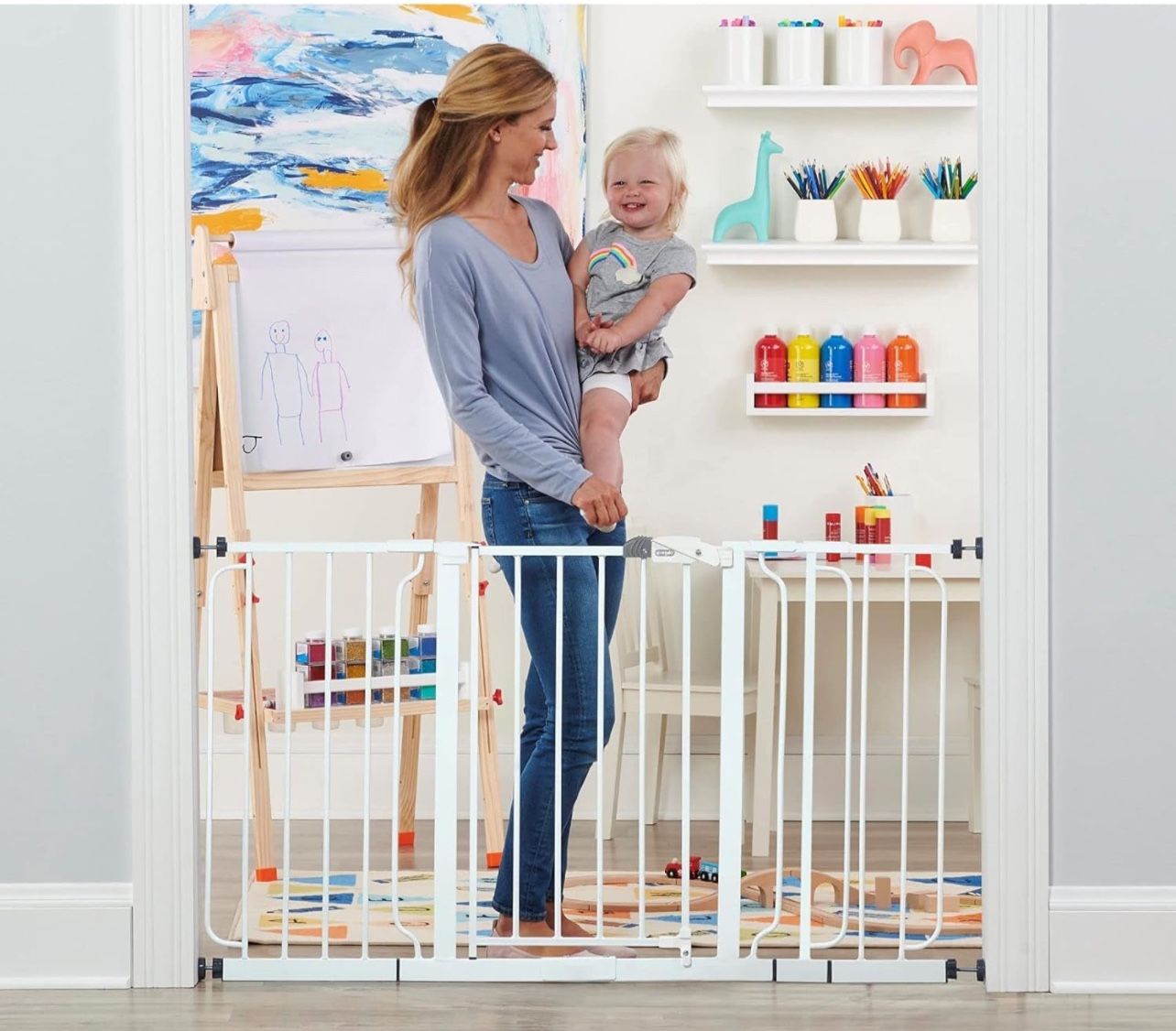 Safty Gate with door 56 inches wide