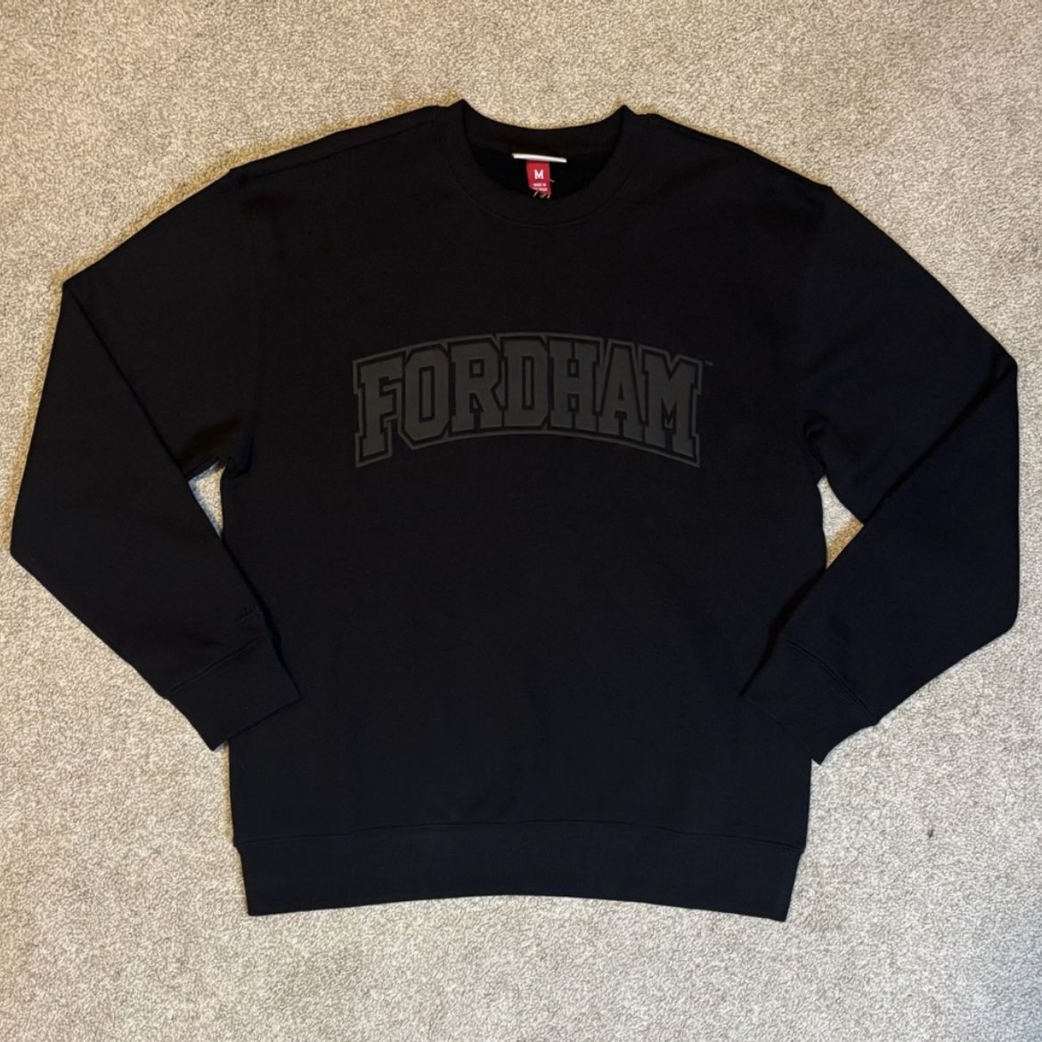 Mitchell & Ness Fordham University Black Fleece Crewneck Sweatshirt M