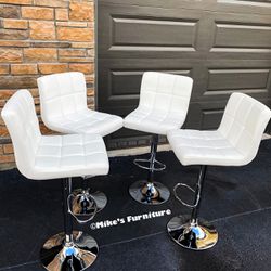 New Adjustable Bar Stools (3 Colors Available ) Black White Gray 