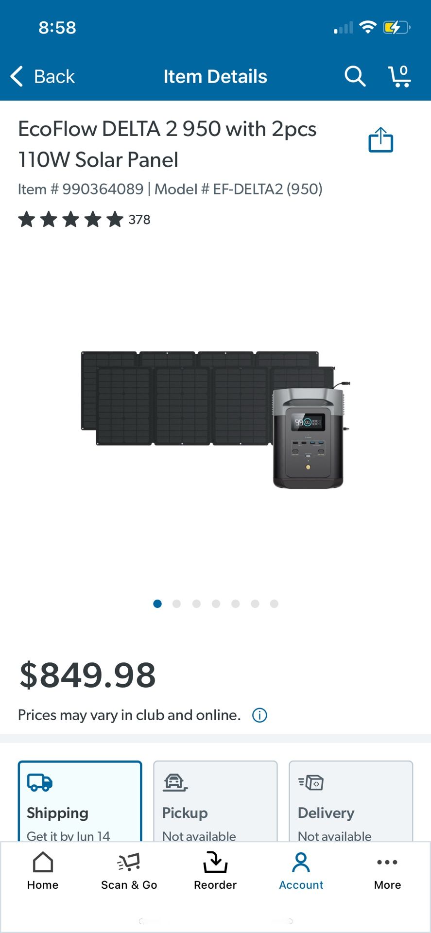 Ecoflow Delta 2 With 2 110w Solar Panels