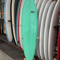 7'0" X 19.75" X 3" 43.6L | Modern Single Fin Midlength Surfboard