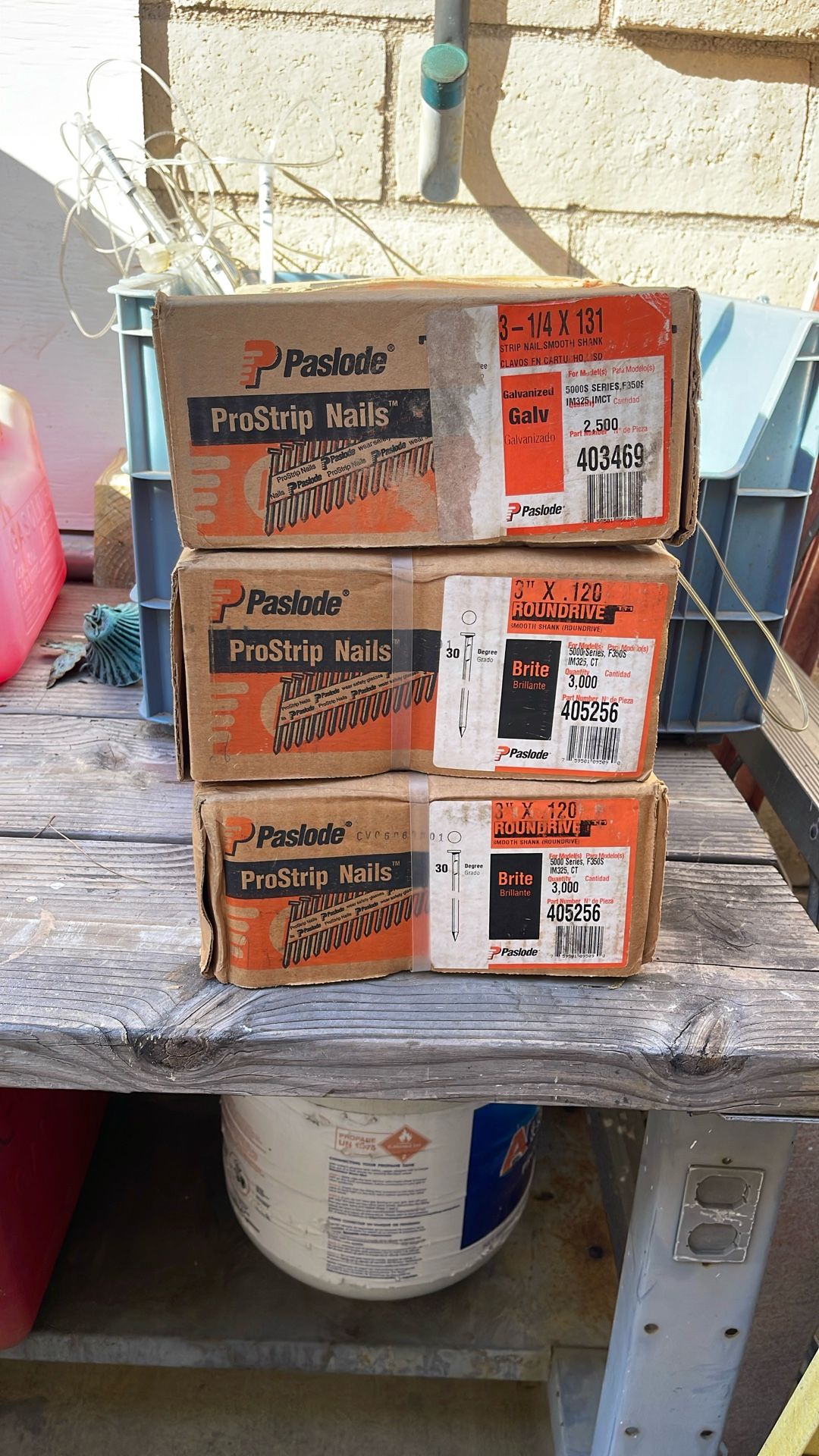 3 Cases Of Paslode Nails