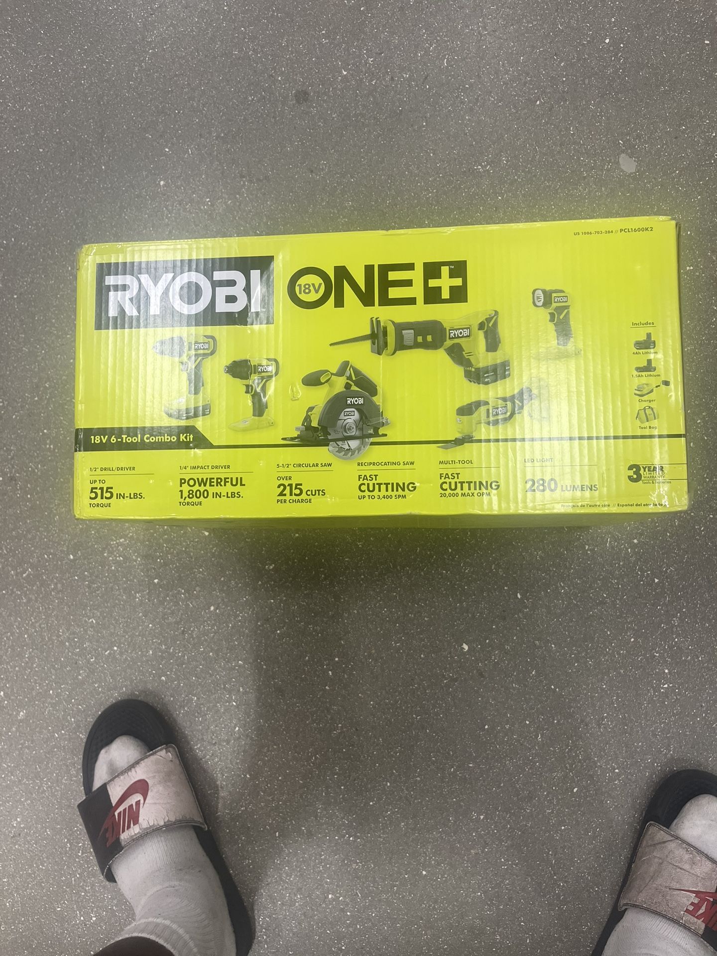 Ryobi 18V ONE+ 6-Tool Combo Kit.