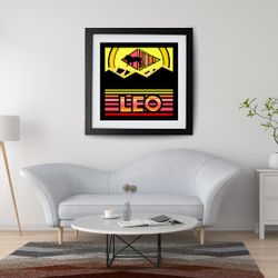 ♌️ Leo Zodiac Retro Artwork By Chris Freyer 