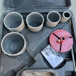 9 Piece Carbide Hole Saw Kit 