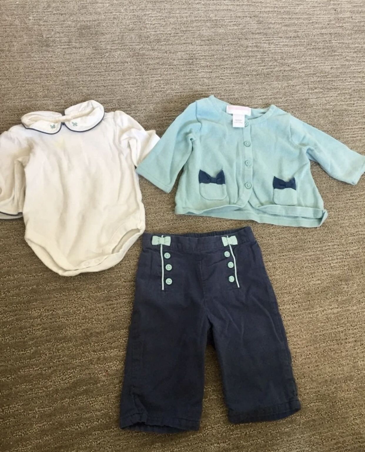 GUC 0-3 mth Janie & Jack 3-PC Outfit