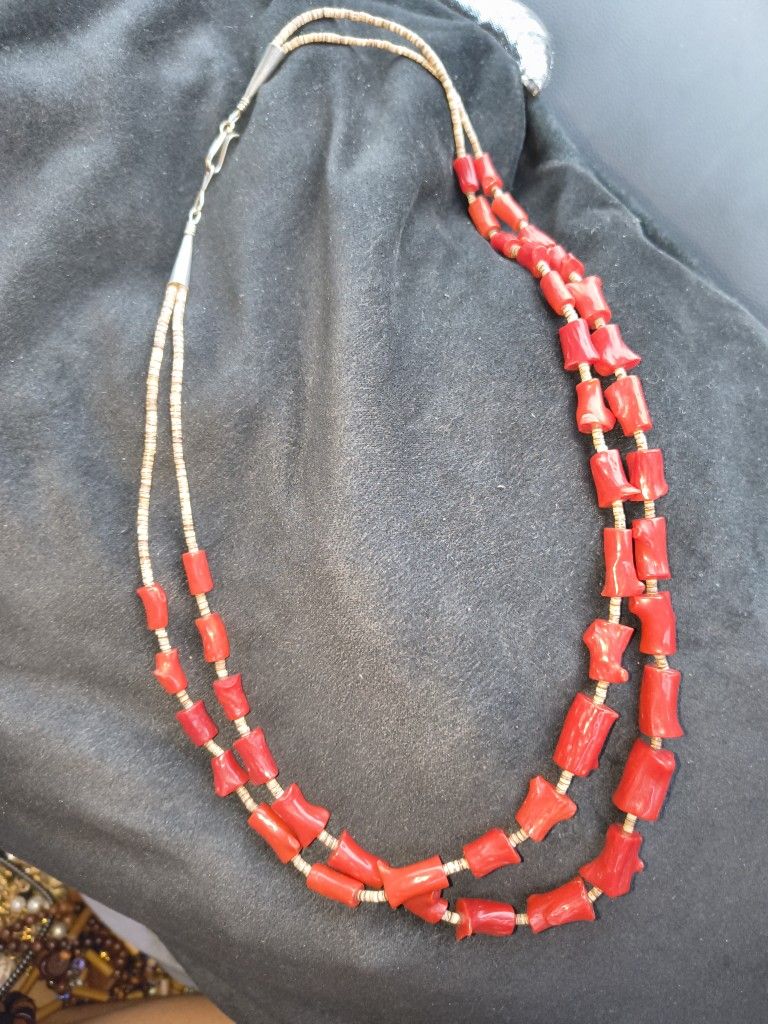 Red Coral Beads