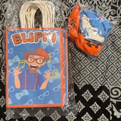 Blippi Party Bags 15 Ct And Balloons 18 Ct