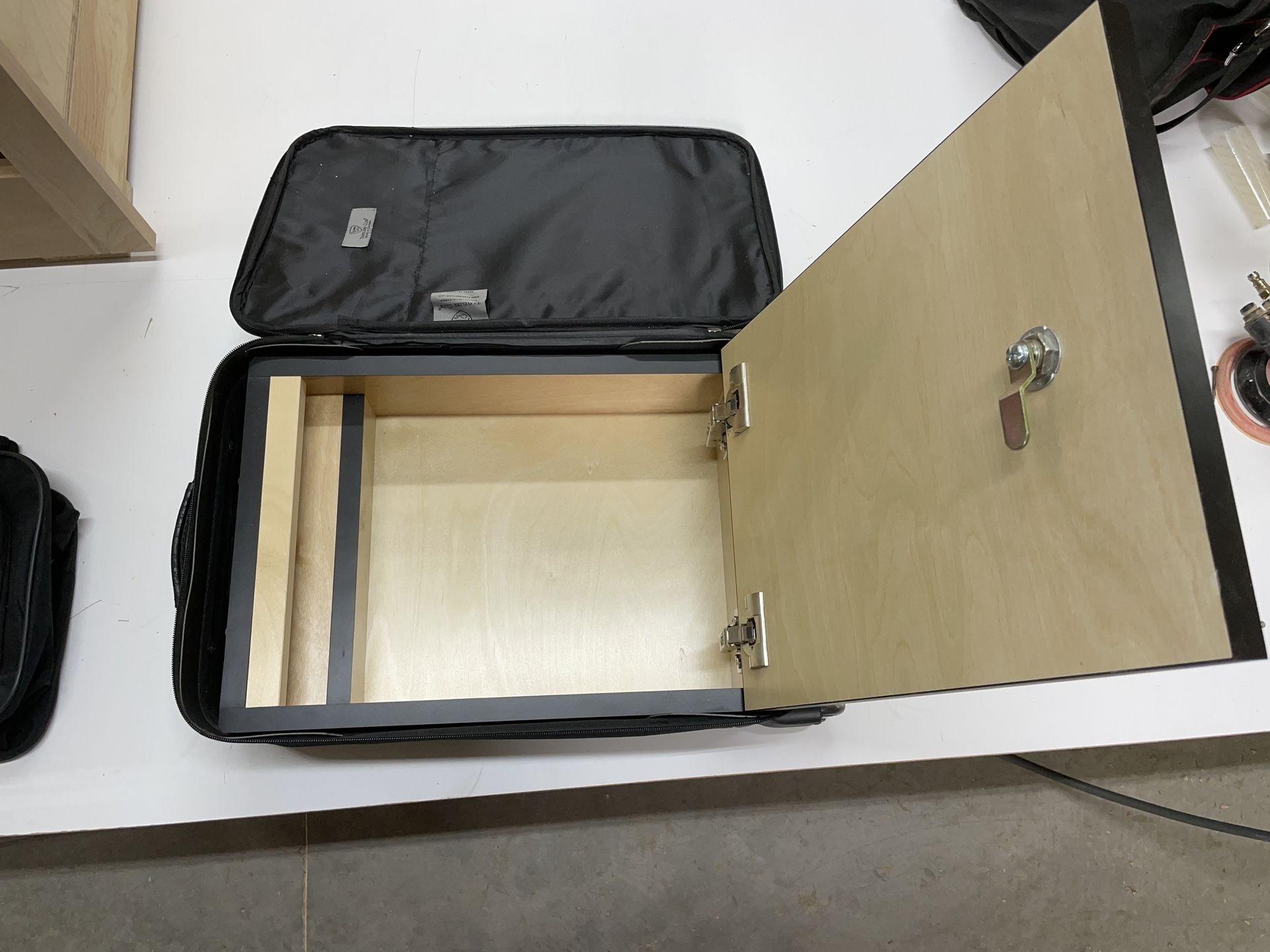 Carry On Suitcase With Locking Box Inside