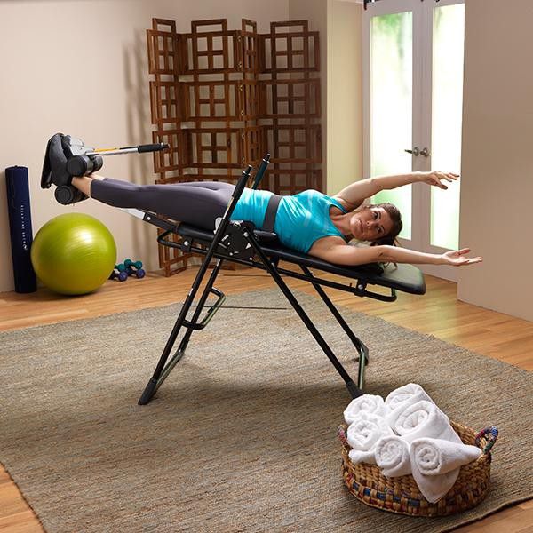 Relax the back inversion table