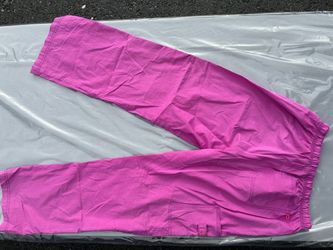 Pink Scrub Pants with Cargo Pockets