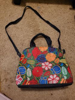 Flower/ Jean Purse