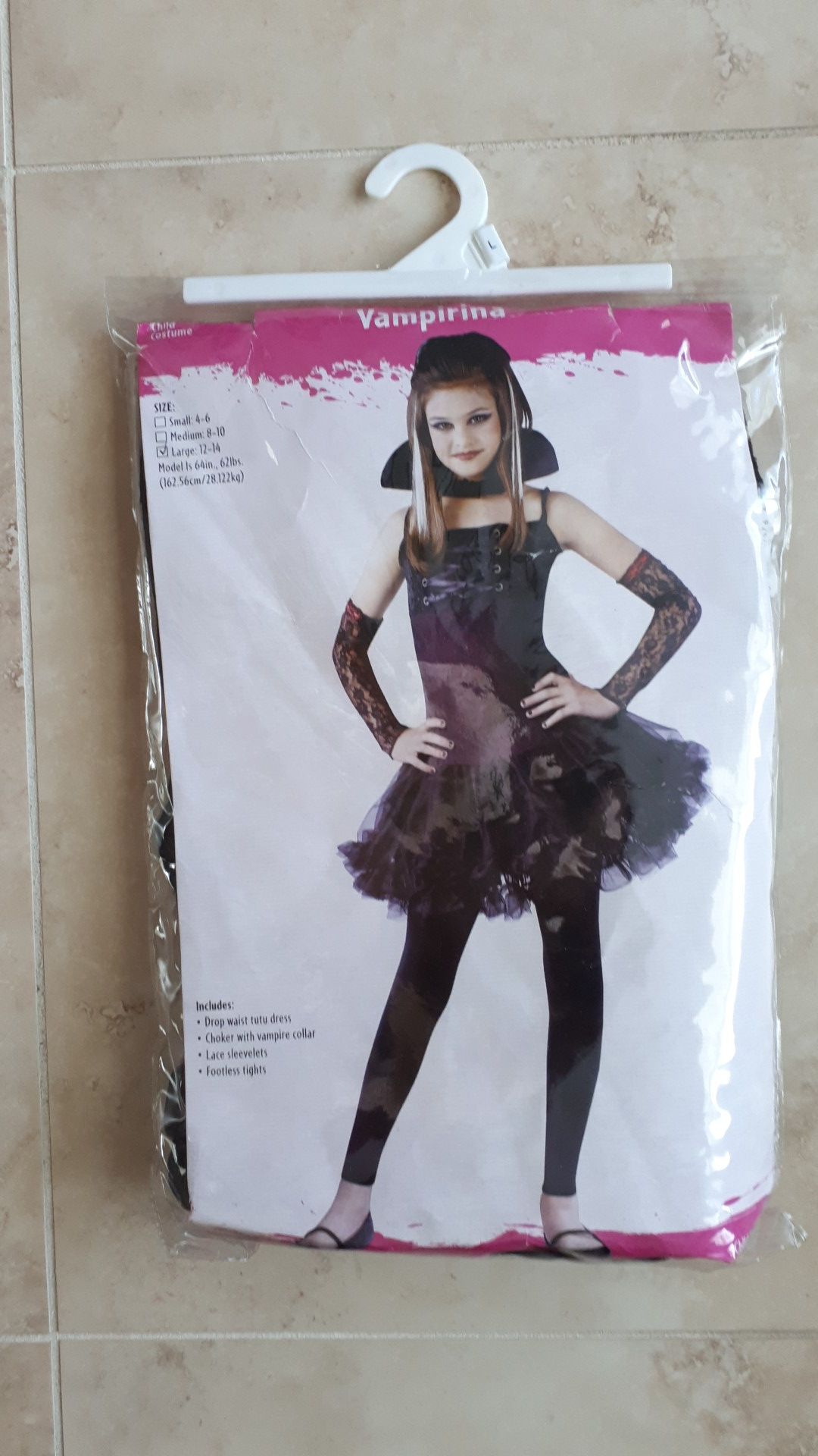 Vampirina Teen Halloween Costume Size L 12-14 NEW