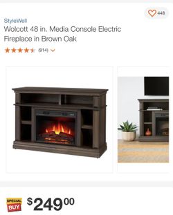 Electric Fireplace 48’ 