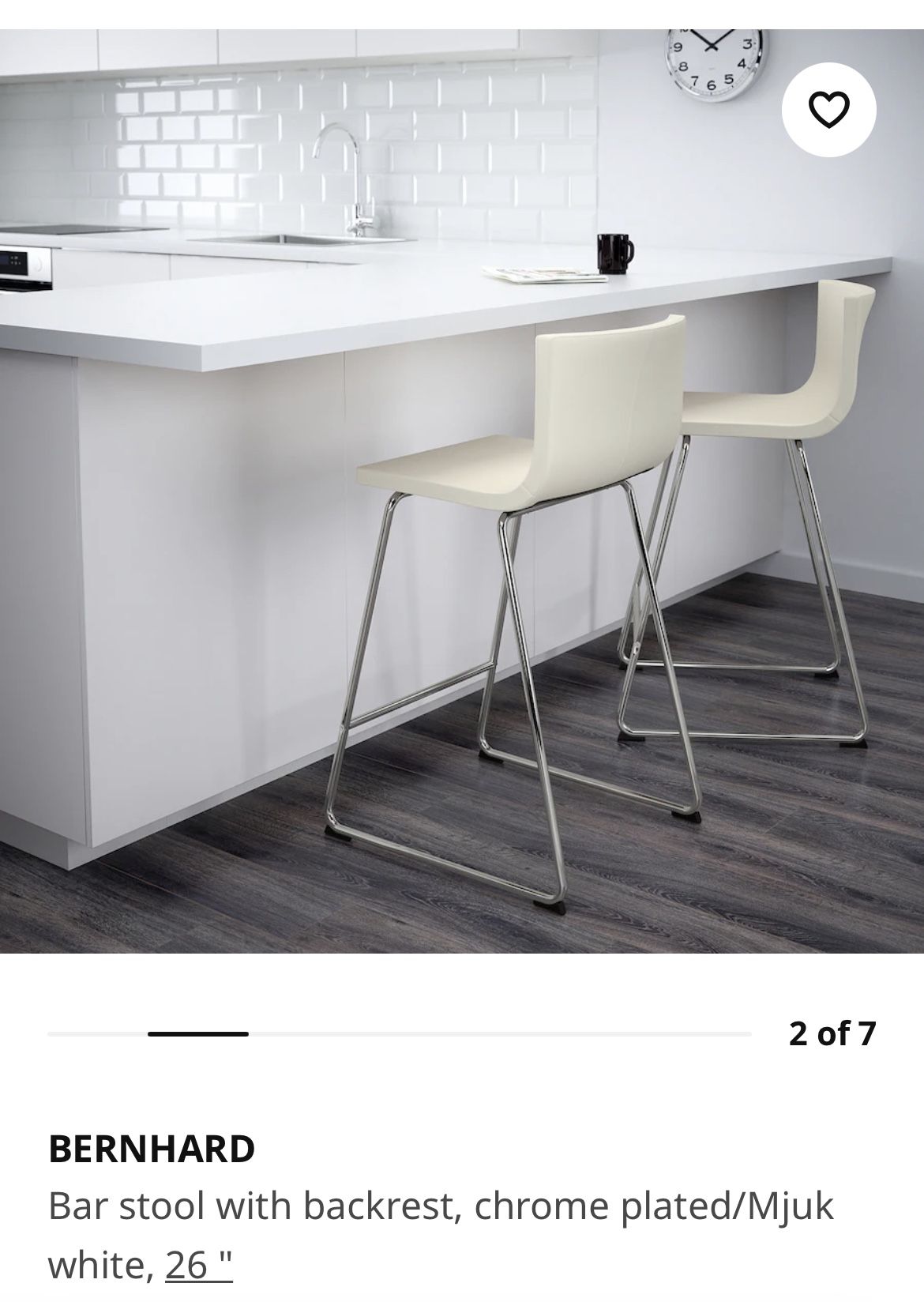 Ikea BERNHARD Bar Stool for Sale in Seattle WA OfferUp