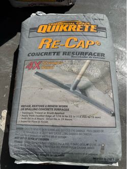 QUIKRETE Re-Cap Concrete Resurfacer.