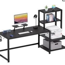 Computer Desk w/ Storage Shelf