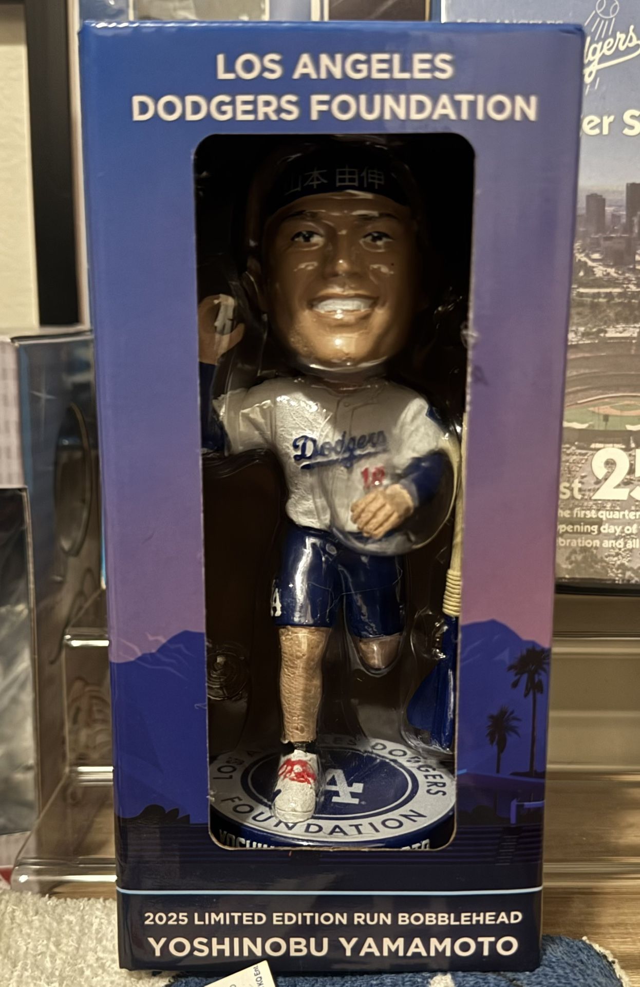 YOSHINOBU YAMAMOTO BOBBLEHEAD LIMITED EDITION 5K RUN SGA LOS ANGELES DODGERS 