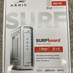 Arris SB6190 Cable Modem New In Open Box
