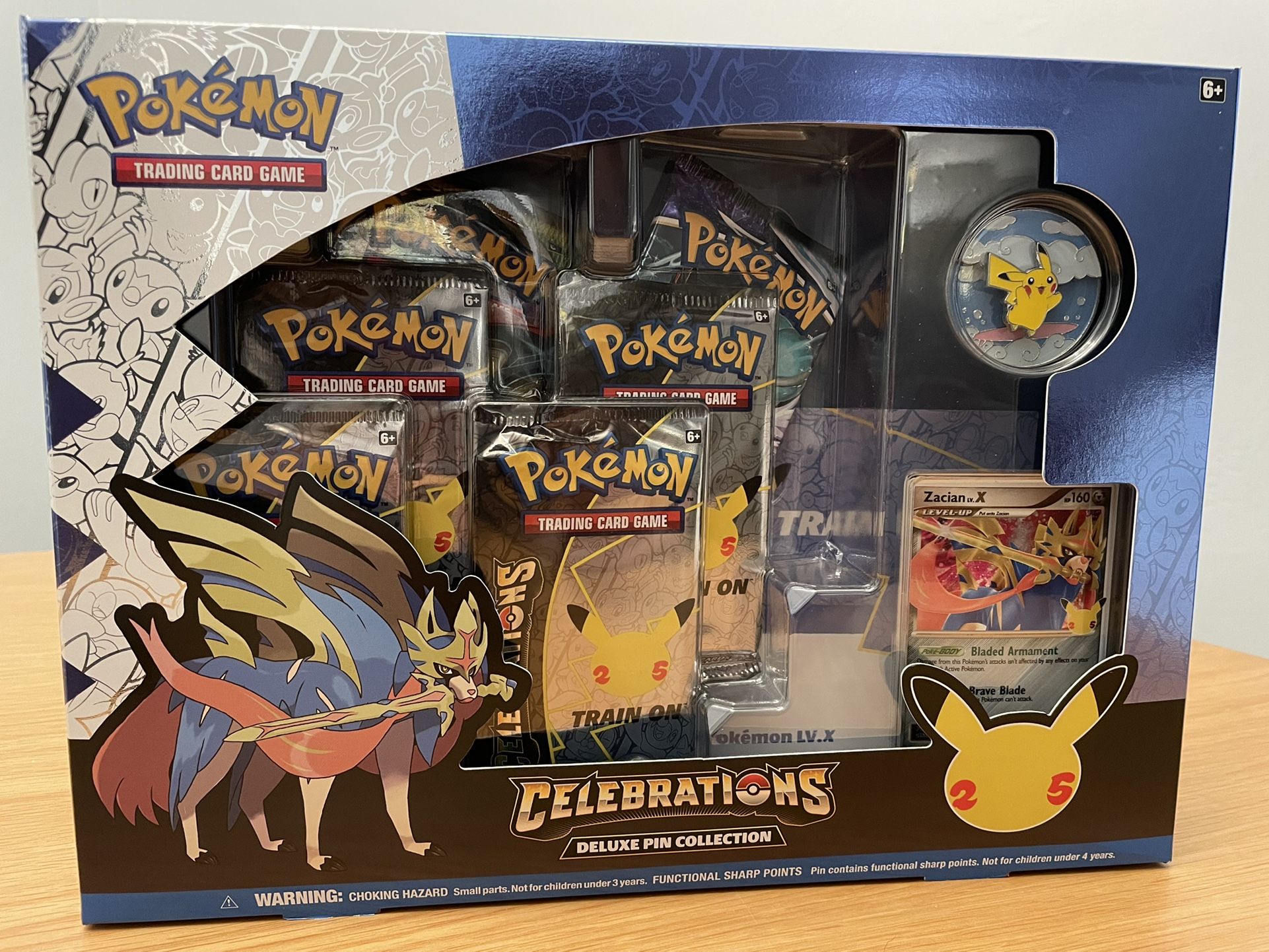 New Pokemon TCG Celebrations 25th Anniversary Deluxe Pin Collection