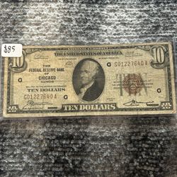 1929 $10 Chicago Note