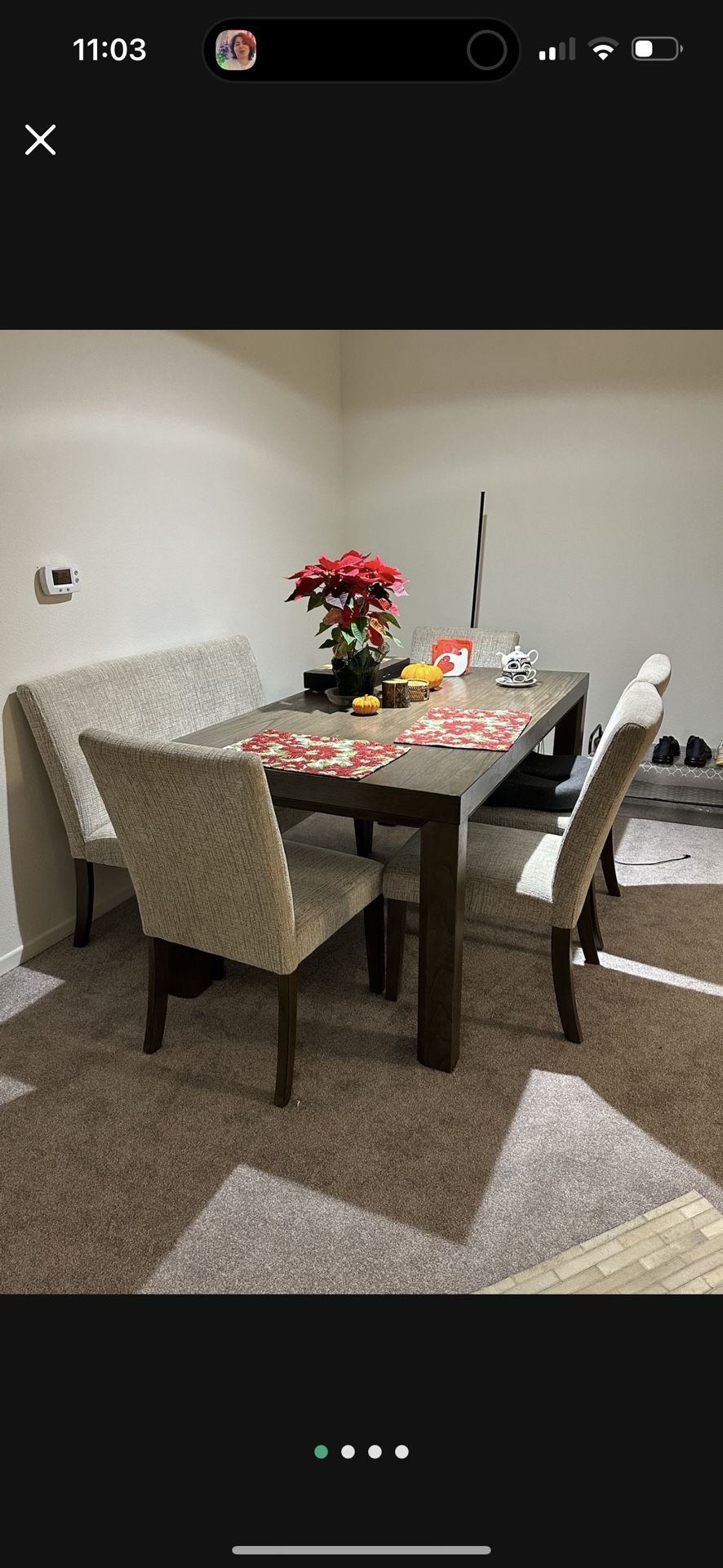 Dining Table Set Table+6 Chairs