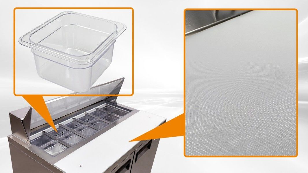 NSF ETL Sandwich Prep Table 48 ins SCL2-E-HC