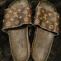 Louie Vuitton Pool Slides 