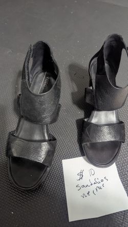 See 5 Pictures. Black Shoes Only $10 Size 9-10