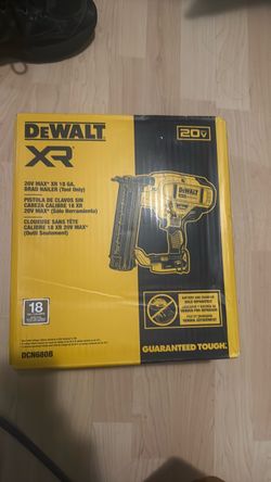 Brand New DEWALT 20V MAX XR 18-Gauge Brad Nailer DCN680B – Sealed