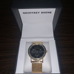 Geoffrey Beene Gold Plated Watch