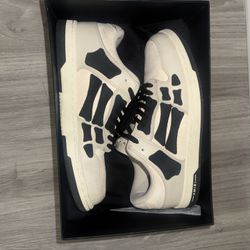 AMIRI Skel Top Low Beige Black Sneakers