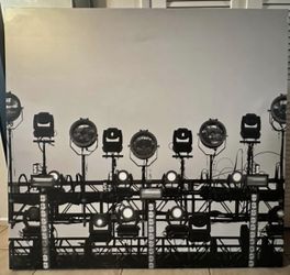 Black and White Gallery Photograph - Music Festival Stage Lightning