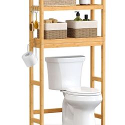 Wooden Over The Toilet Storage