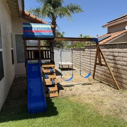 Outdoor Play And Swing Set