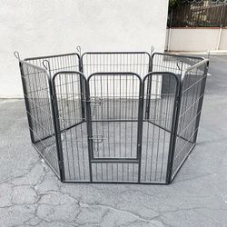 Brand New $70 Heavy Duty 32” Tall x 32” Wide x 6-Panel Pet Playpen Dog Crate Kennel Exercise Cage Fence 