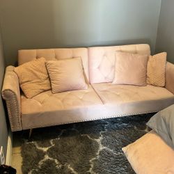 Pink Sleeper Sofa $30