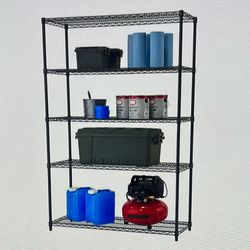 Wire Storage Shelves And Moving Blankets