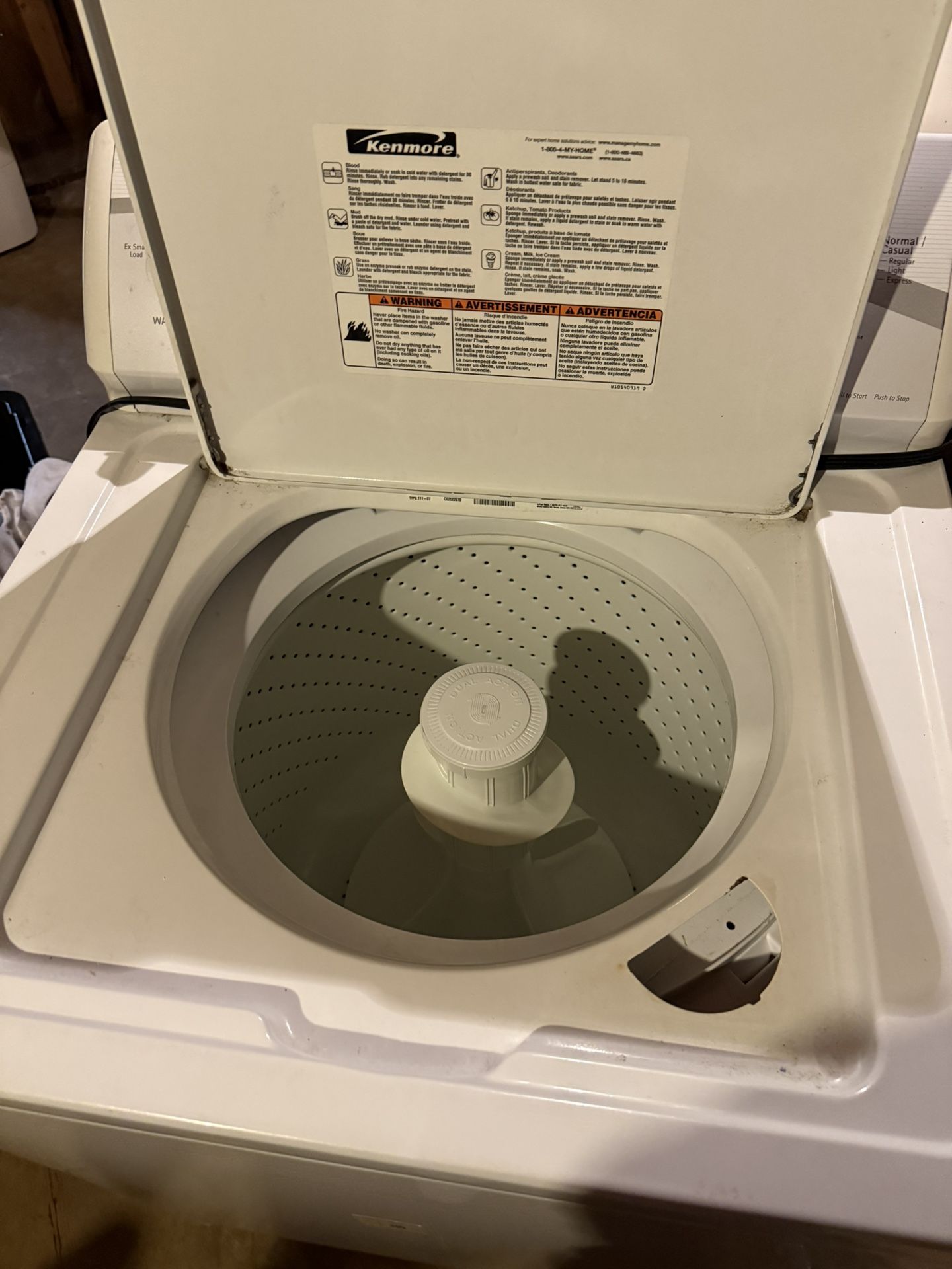 Washer Kenmore 