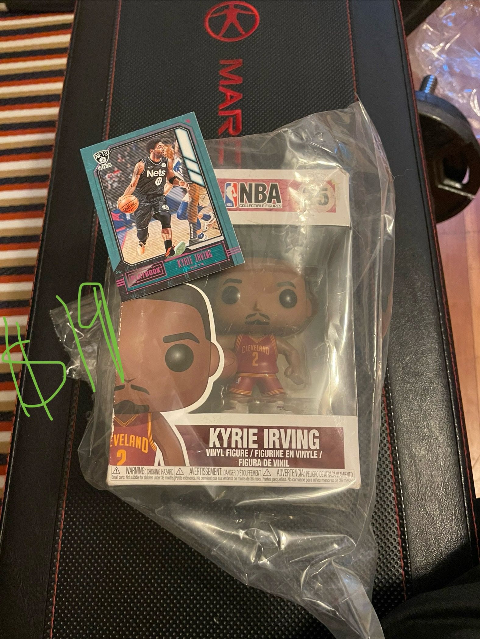 $19 Kyrie Irving Cavs Funko Pop & Nets Collectors Card - New