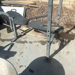 Bench With Weight Bar 
