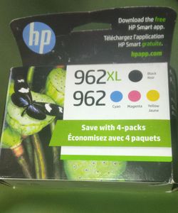 HP 962xl ink toner cartridges combo pack black and color ink for HP printers